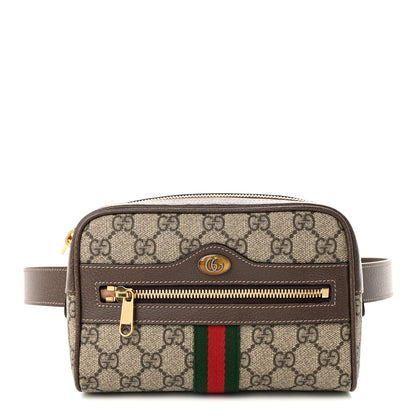 Gucci GG Supreme Monogram Web Small Ophidia Belt Bag 95 38 Dark Brown 1 of 9