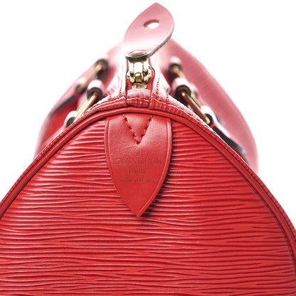 Louis Vuitton Epi Speedy 25 Castillan Red 6 of 13