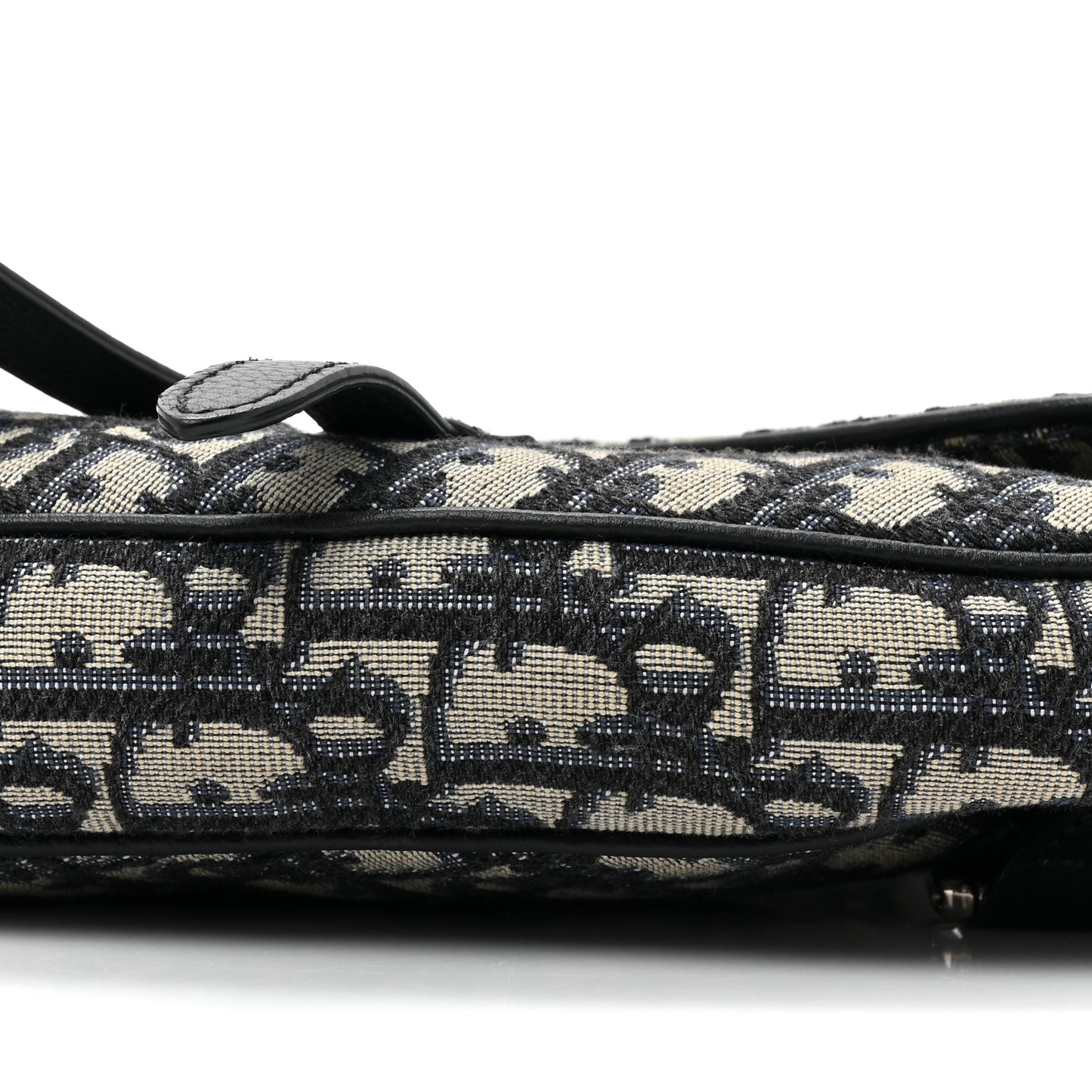 Oblique Mens Saddle Bag Black