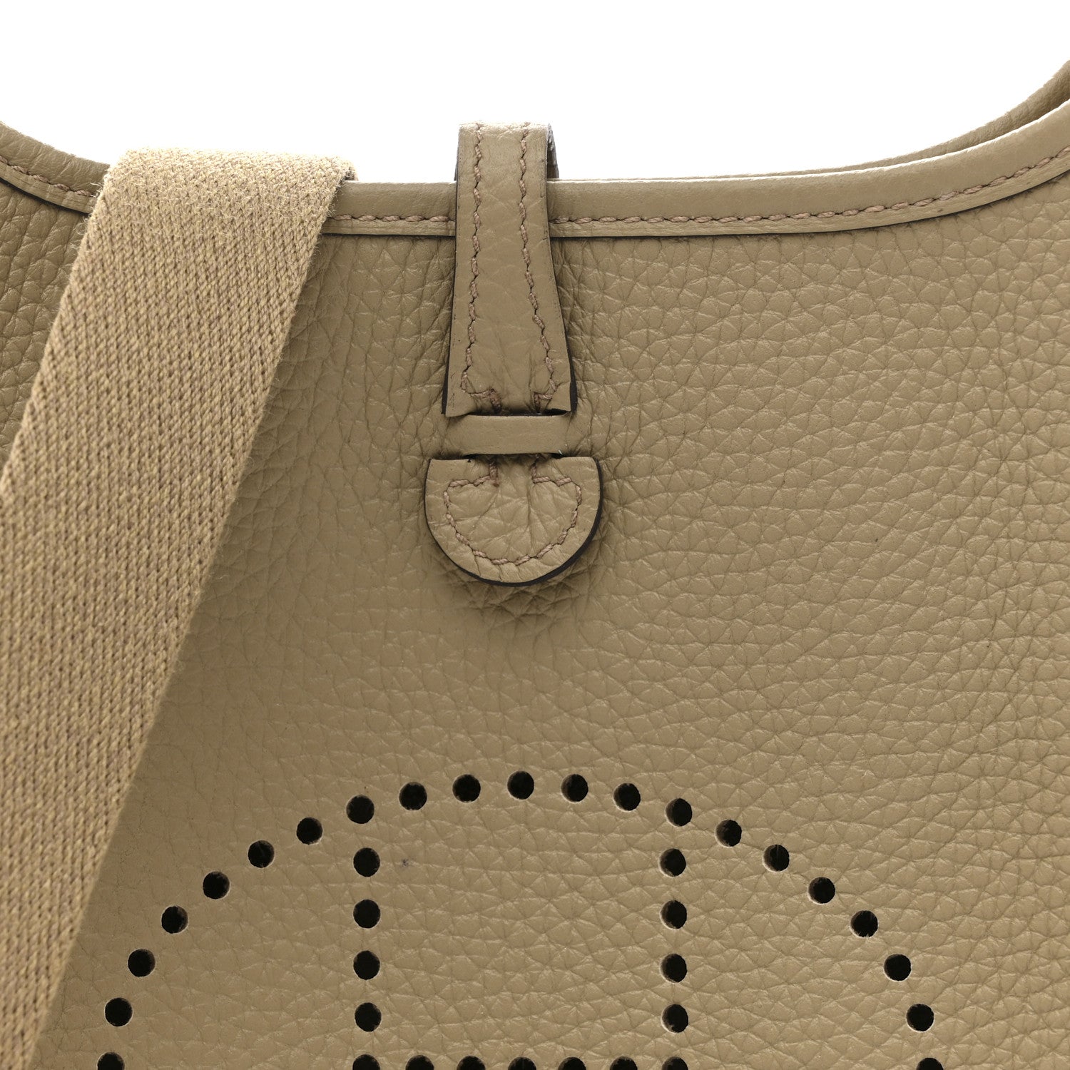 Hermes Taurillon Clemence Evelyne TPM Beige Marfa 8 of 11