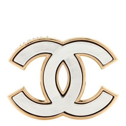 Chanel Pearl CC Brooch Gold Pearly White 1 of 4