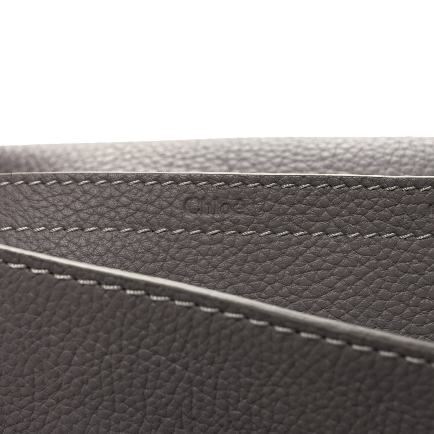 Chloe Calfskin Mini Marcie Round Crossbody Bag Cashmere Grey 6 of 9