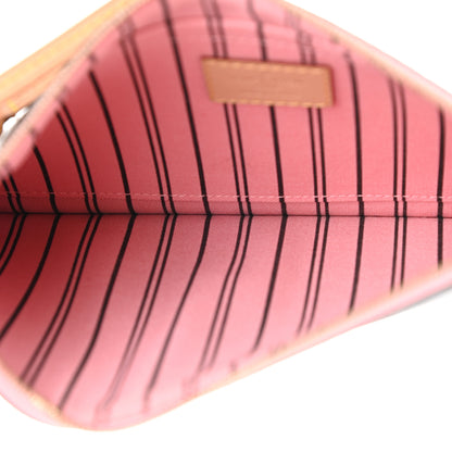 Louis Vuitton Monogram Neverfull MM GM Pochette Rose Ballerine 5 of 7