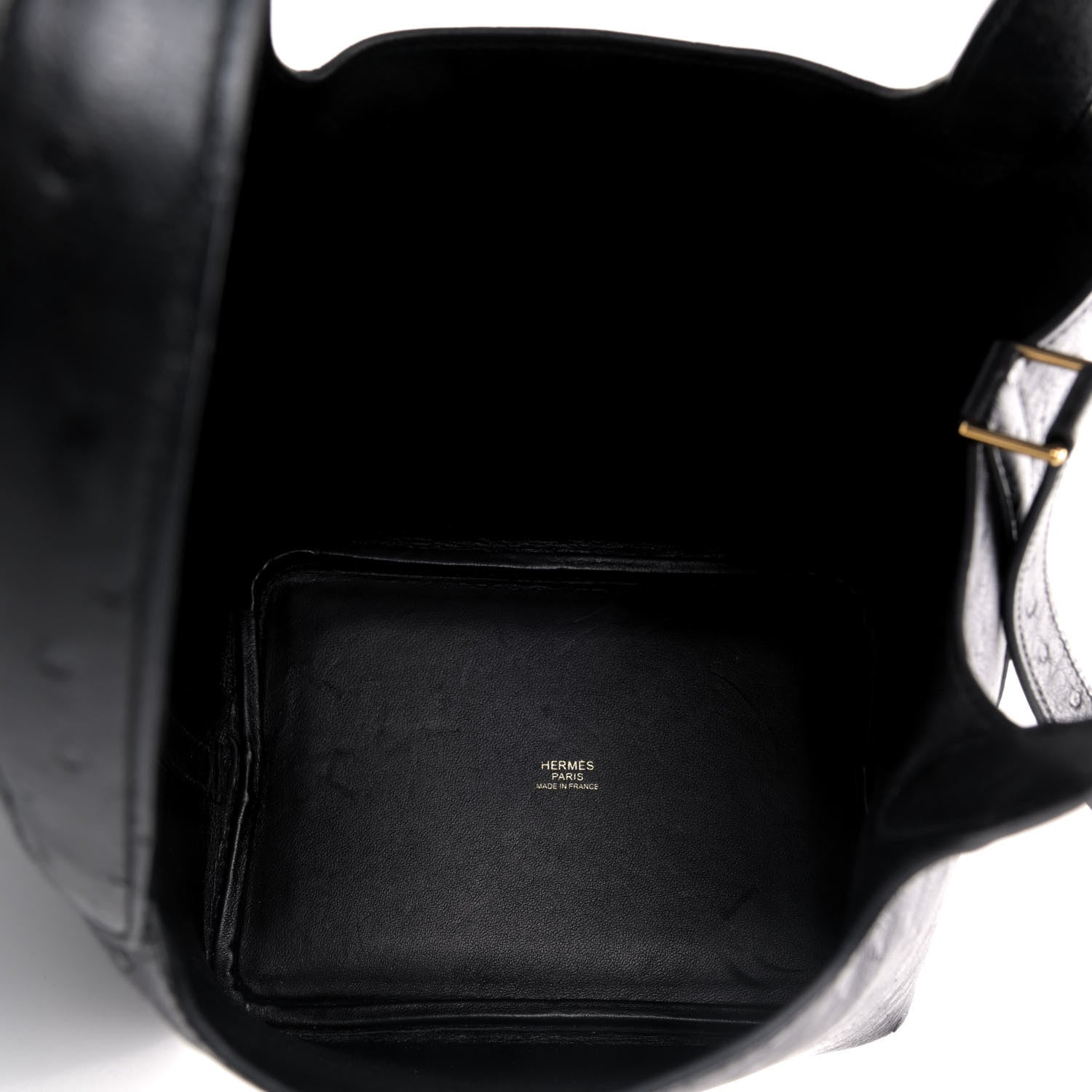 Hermes Ostrich Picotin Lock 18 Black 806383 – FASHIONPHILE