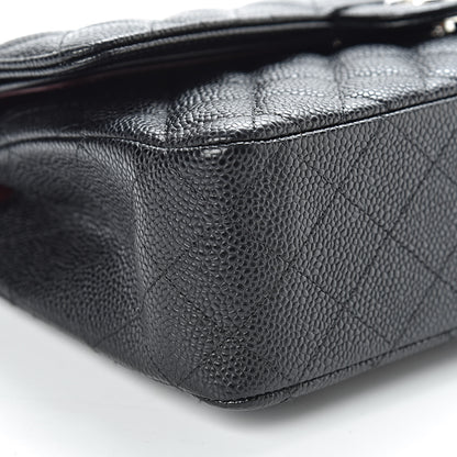 Chanel Caviar Quilted Medium Double Flap Black 9 of 11