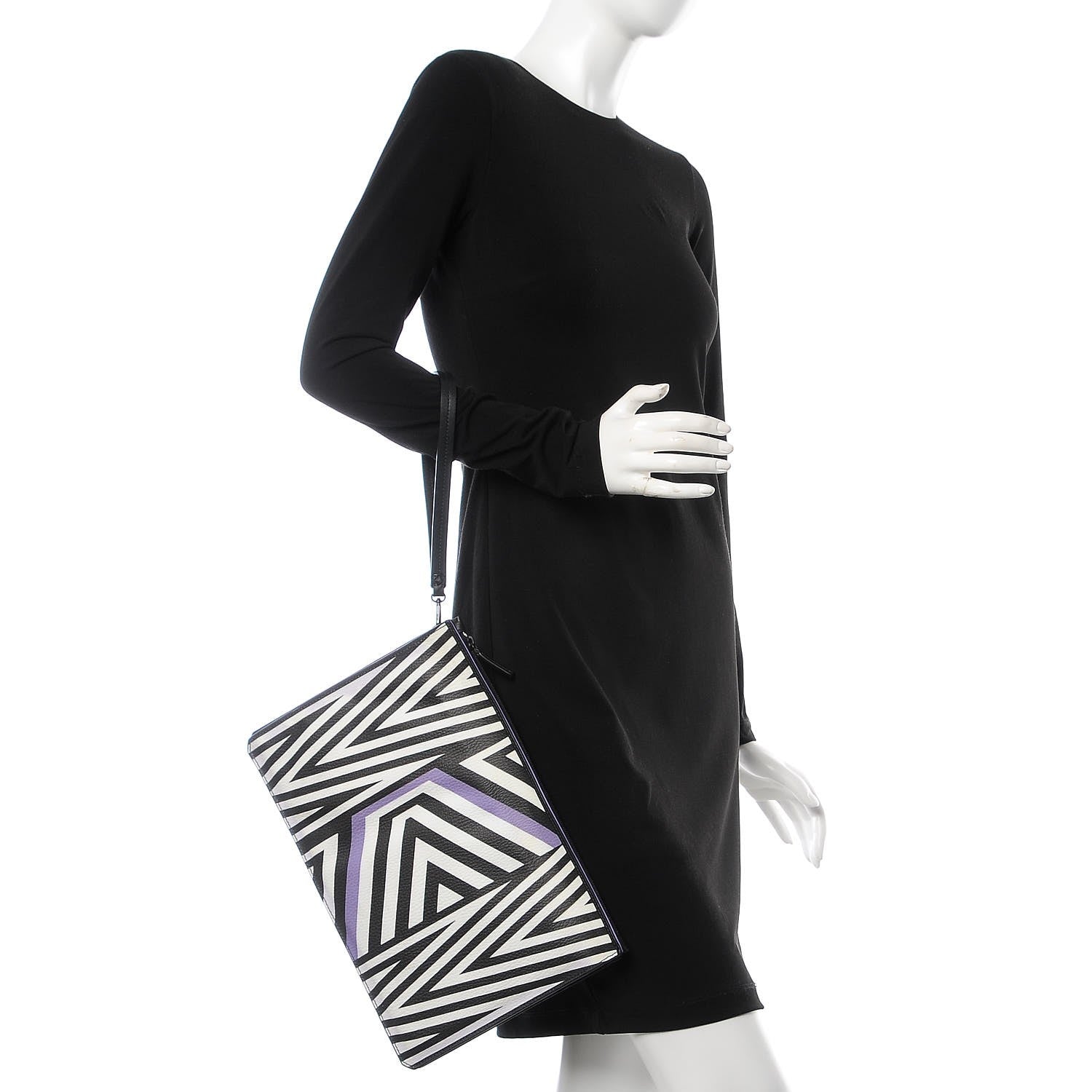 MCM Calfskin Tobias Rehberger Print Pouch Purple 2 of 13