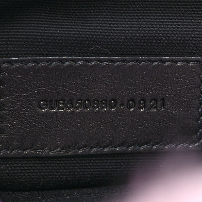 Saint Laurent Shearling Quilted Monogram Loulou Puffer Pouch Clutch Lilac 10 of 13