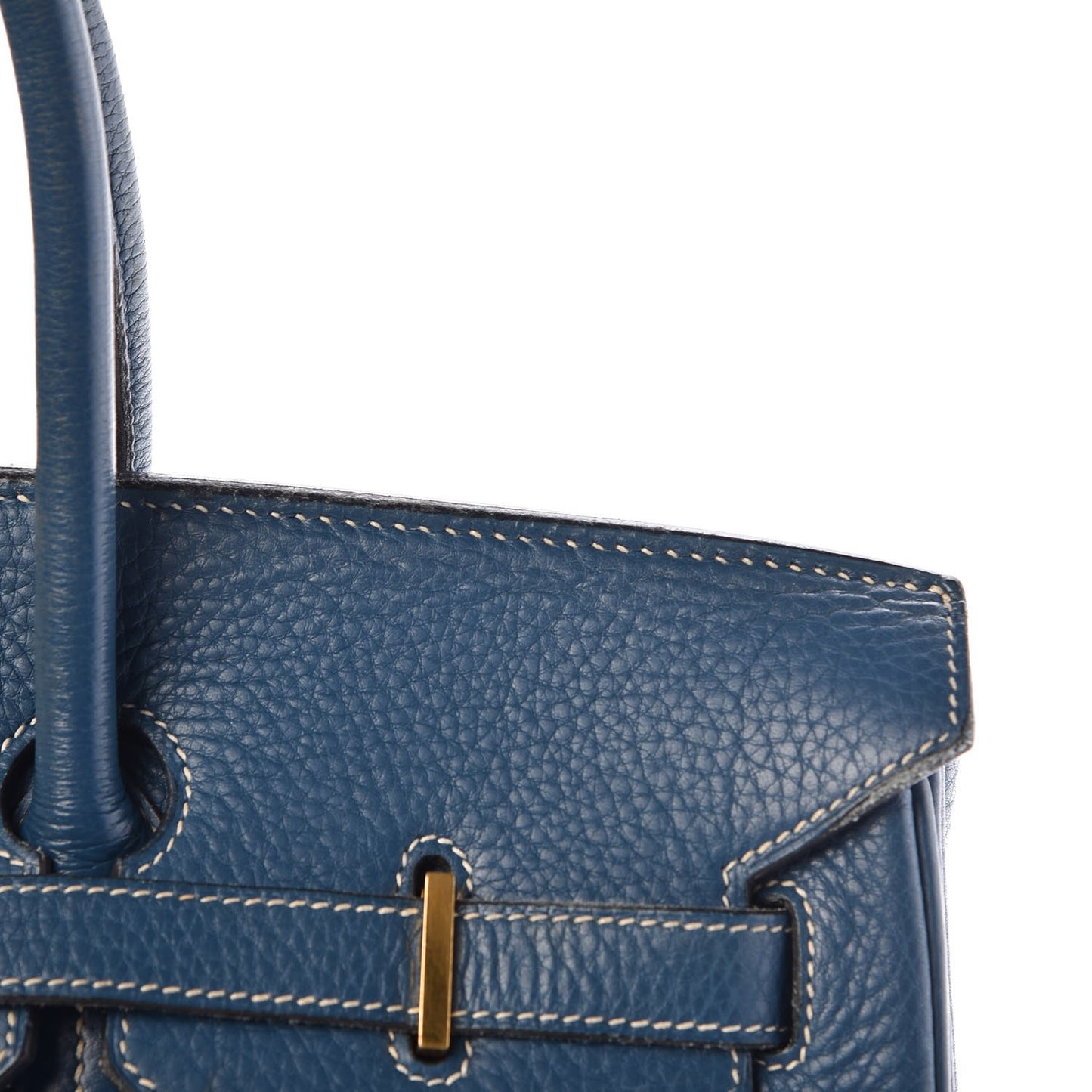 Taurillon Clemence Birkin 35 Bleu Thalassa