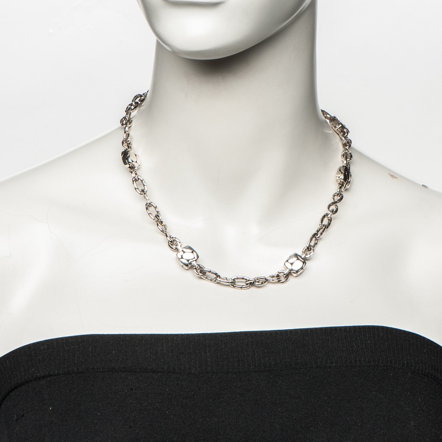 John Hardy Sterling Silver Kali Square Station Sautoir Necklace 2 of 5