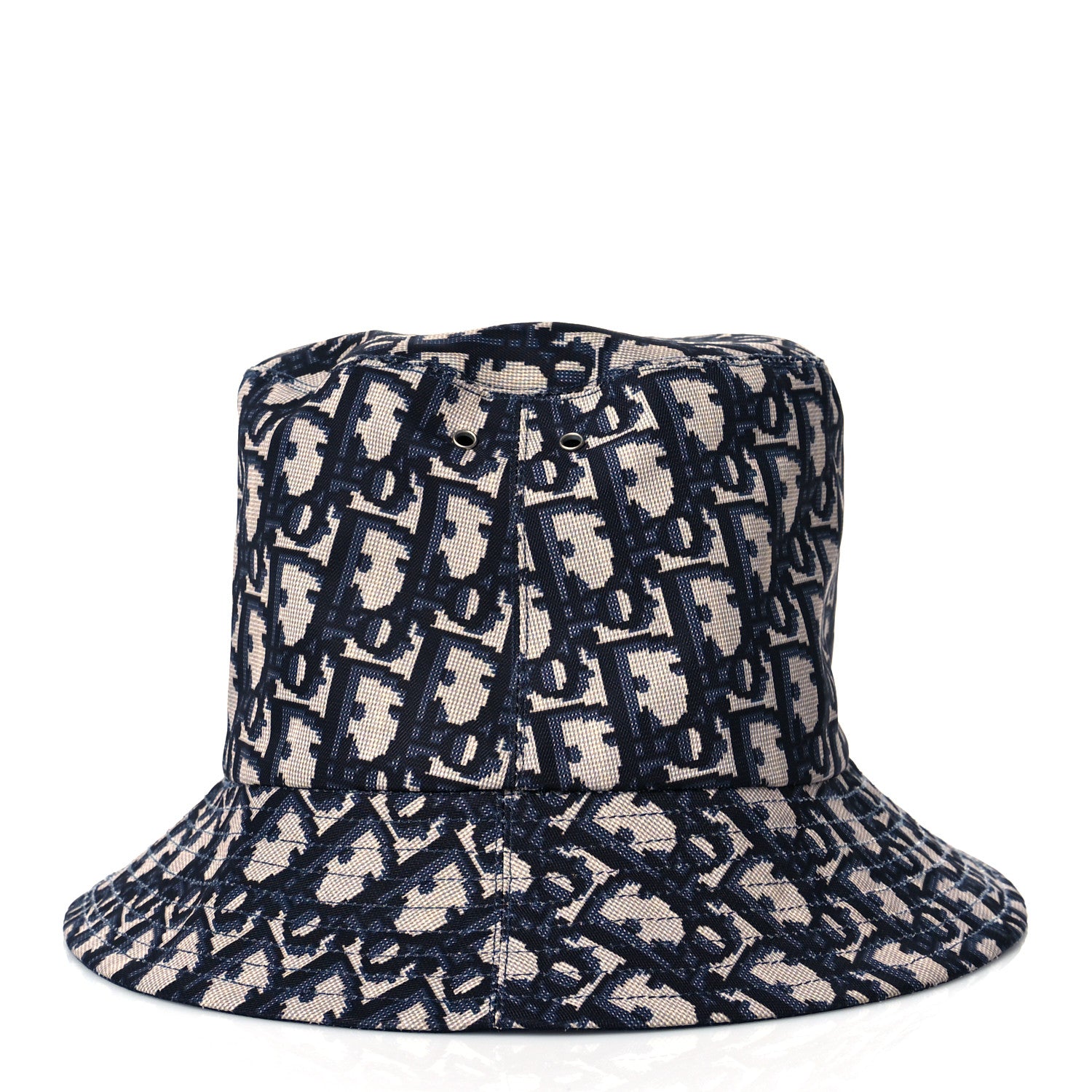 Christian Dior Oblique Reversible Teddy-D Brim Bucket Hat 58 Blue 4 of 11