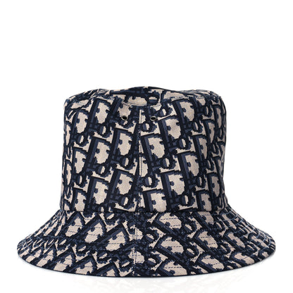 Christian Dior Oblique Reversible Teddy-D Brim Bucket Hat 58 Blue 4 of 11
