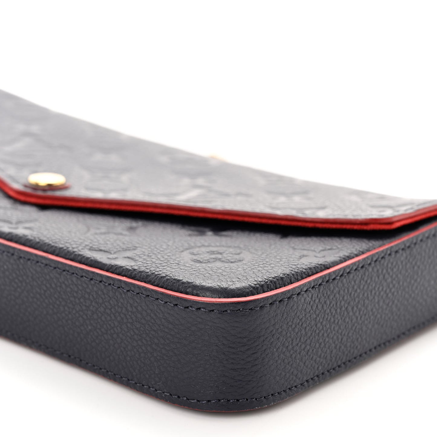 Empreinte Pochette Felicie Chain Wallet Marine Rouge