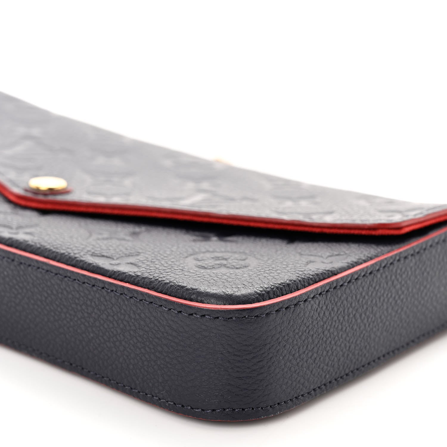 Louis Vuitton Empreinte Pochette Felicie Chain Wallet Marine Rouge 10 of 11