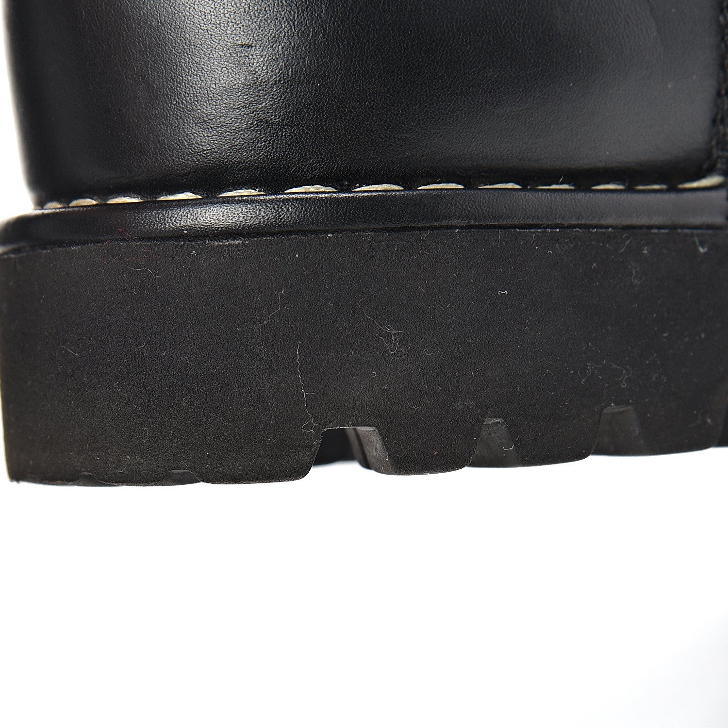 Chanel Calfskin Motorcycle Zipper Boots 41 Black 8 of 9