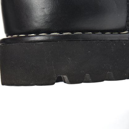 Chanel Calfskin Motorcycle Zipper Boots 41 Black 8 of 9