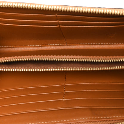 MCM Visetos Large Zip Around Wallet Cognac 5 of 7