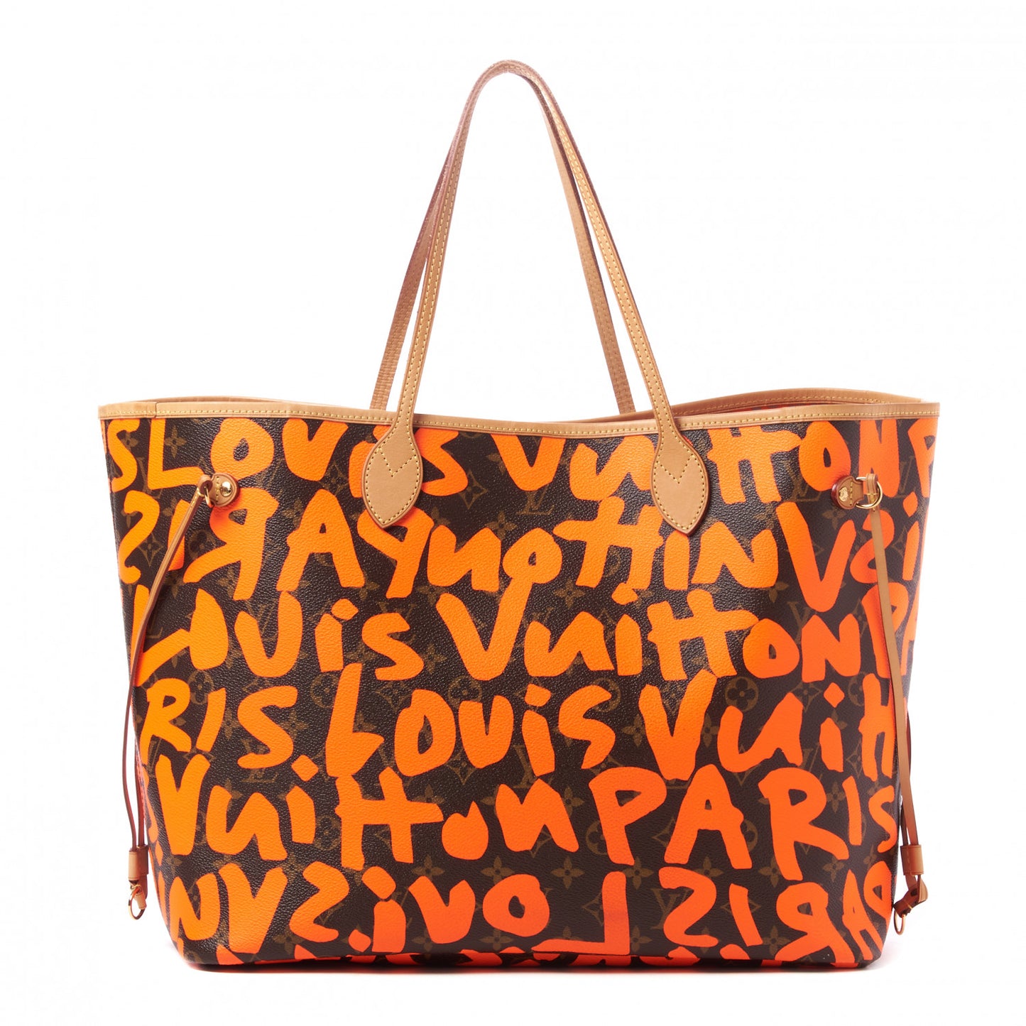 Monogram Graffiti Neverfull GM Orange