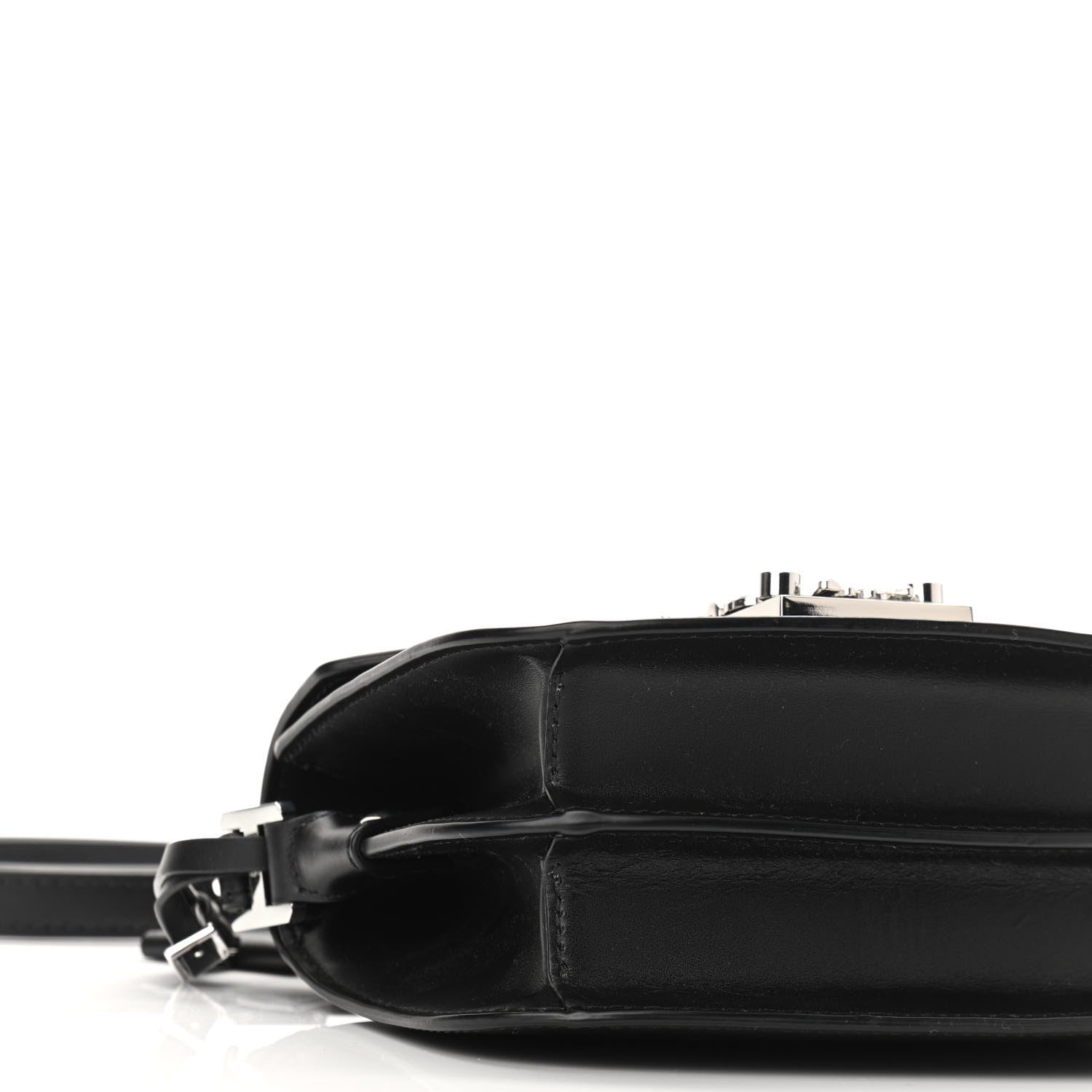 MCM Calfskin Mini Patricia Crossbody Bag Black 8 of 9