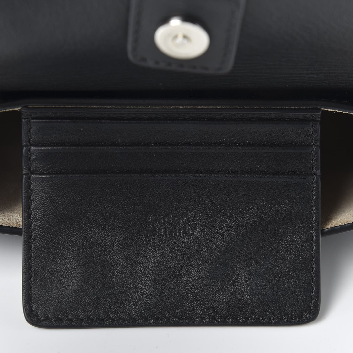 Suede Calfskin Mini Faye Shoulder Bag Black