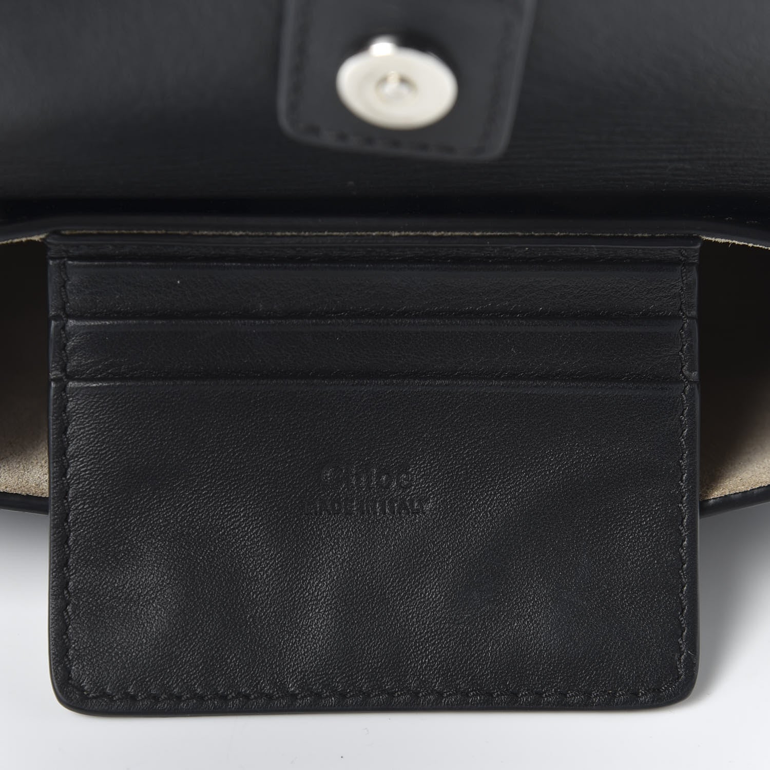 Chloe Suede Calfskin Mini Faye Shoulder Bag Black 8 of 9