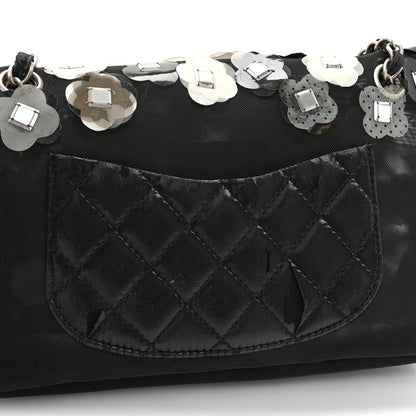 Chanel Mesh Paillette Sequin Flap Black 9 of 10