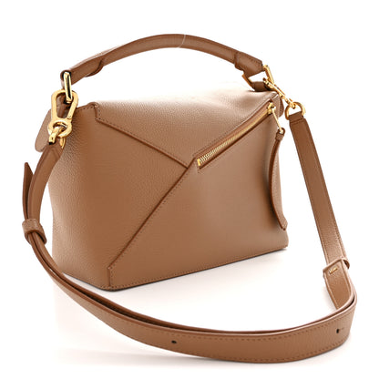 Loewe Grained Calfskin Small Puzzle Edge Bag Toffee 3 of 12