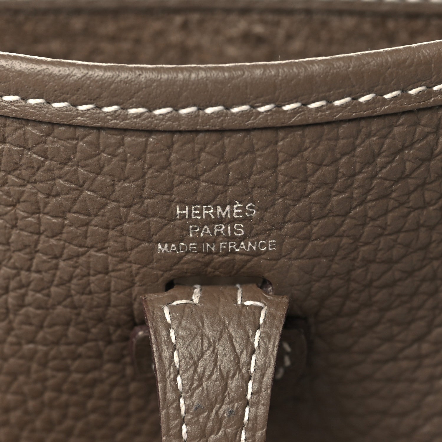 Hermes Taurillon Clemence Amazone Evelyne TPM Etoupe Bleu Indigo 6 of 10
