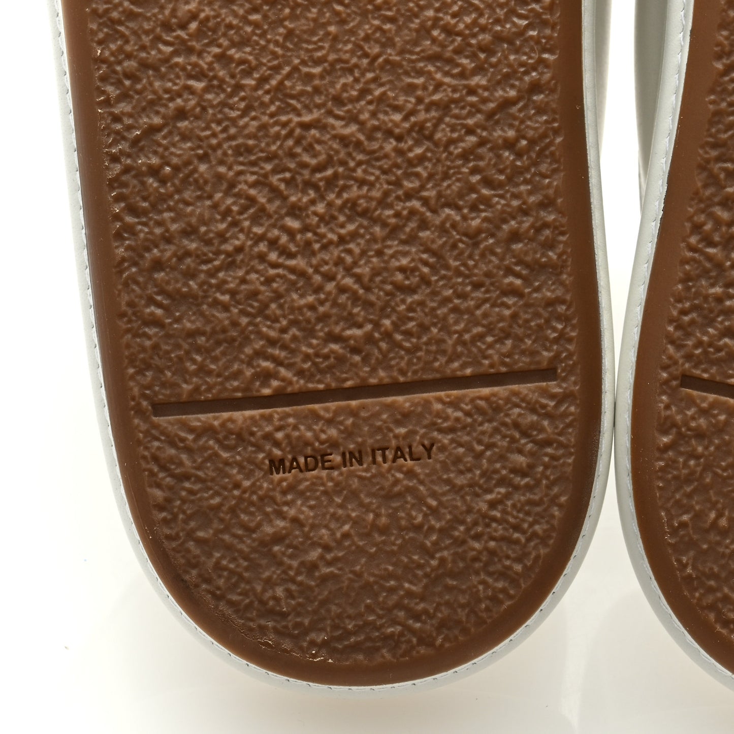 Vitello Womens Fendigraphy Slide Sandals 40 White Ice