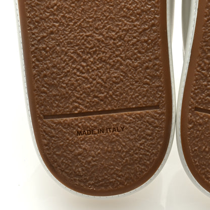 Fendi Vitello Womens Fendigraphy Slide Sandals 40 White Ice 6 of 7