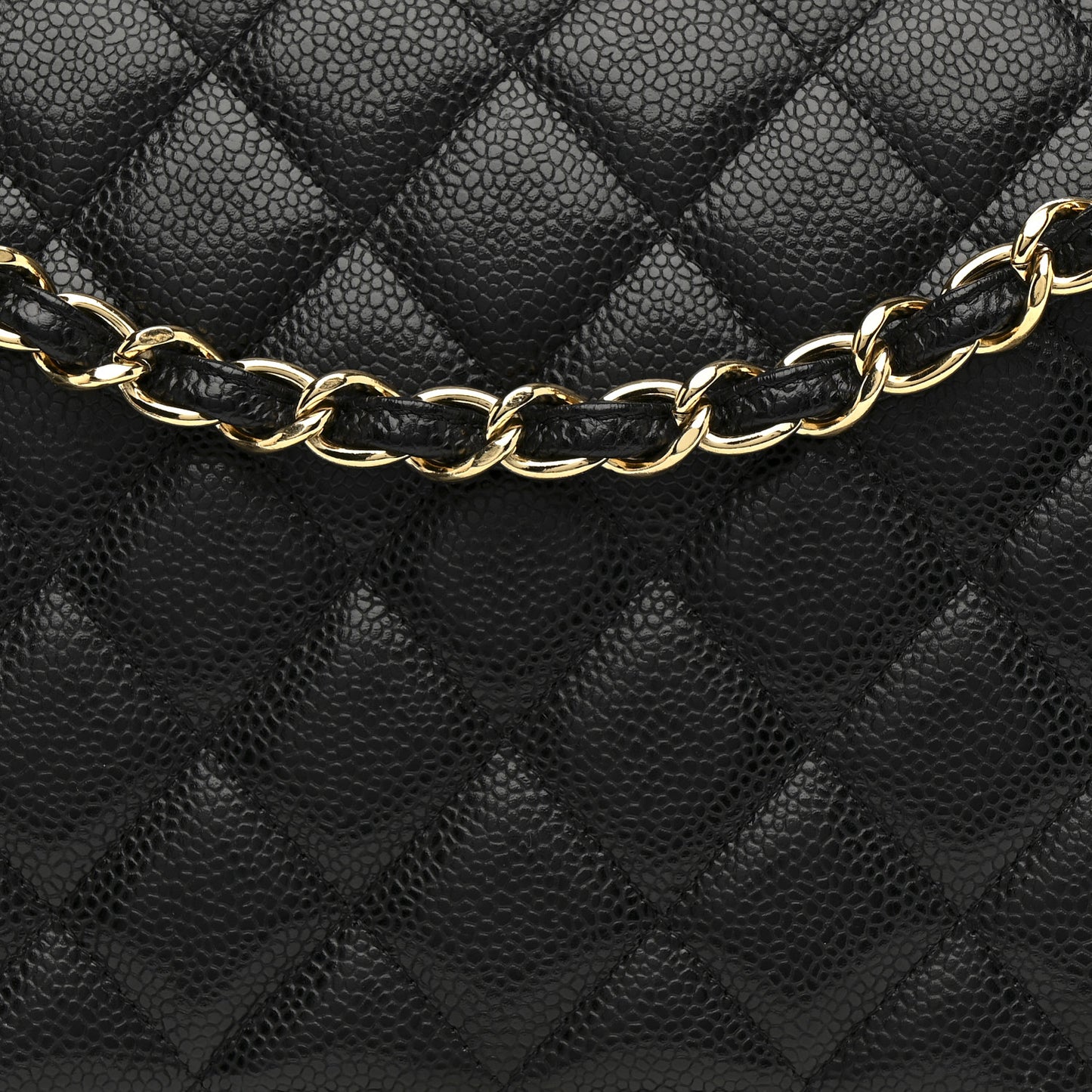 Caviar Quilted Maxi Double Flap Black
