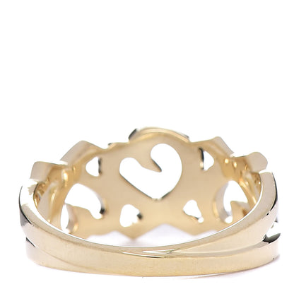 Tiffany 18K Yellow Gold Paloma Picasso Loving Heart Ring 52 6 4 of 6