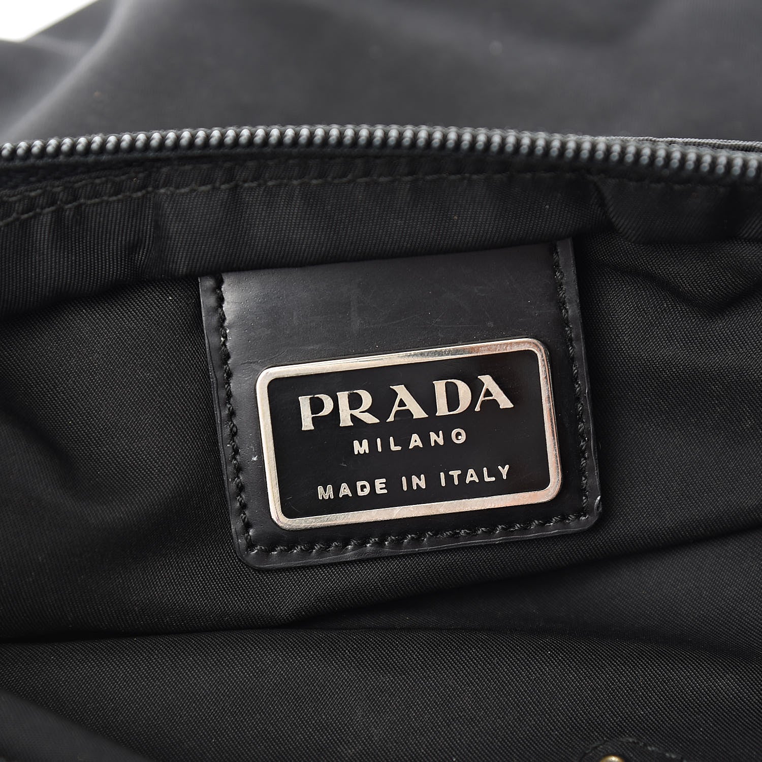 Prada Tessuto Nylon Small Flat Messenger Bag Black 6 of 10