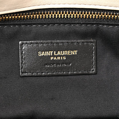 Saint Laurent Plunged Lambskin Calypso Blanc Vintage 5 of 12