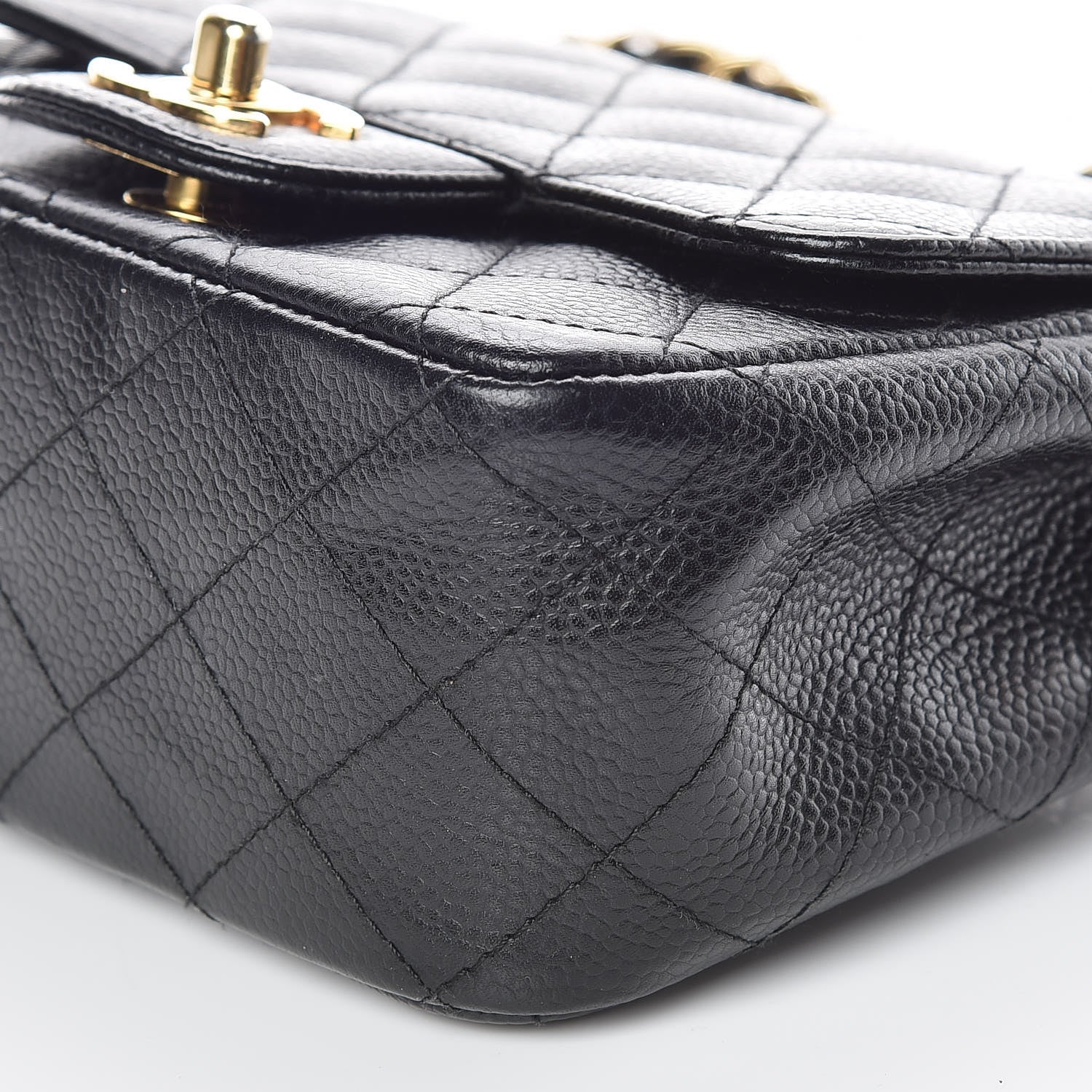 Chanel Caviar Quilted Mini Square Flap Black 9 of 9