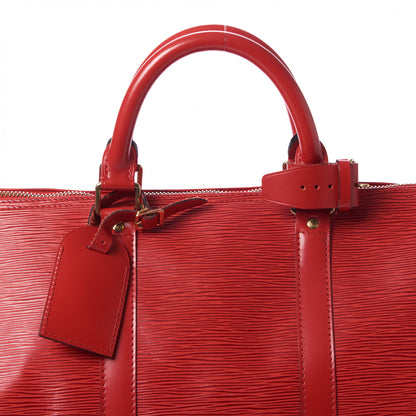 Louis Vuitton Epi Keepall 50 Castillan Red 8 of 10