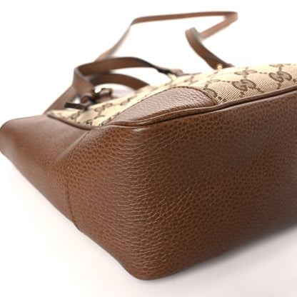 Gucci Monogram Small Bree Tote Beige Tabacco 8 of 9