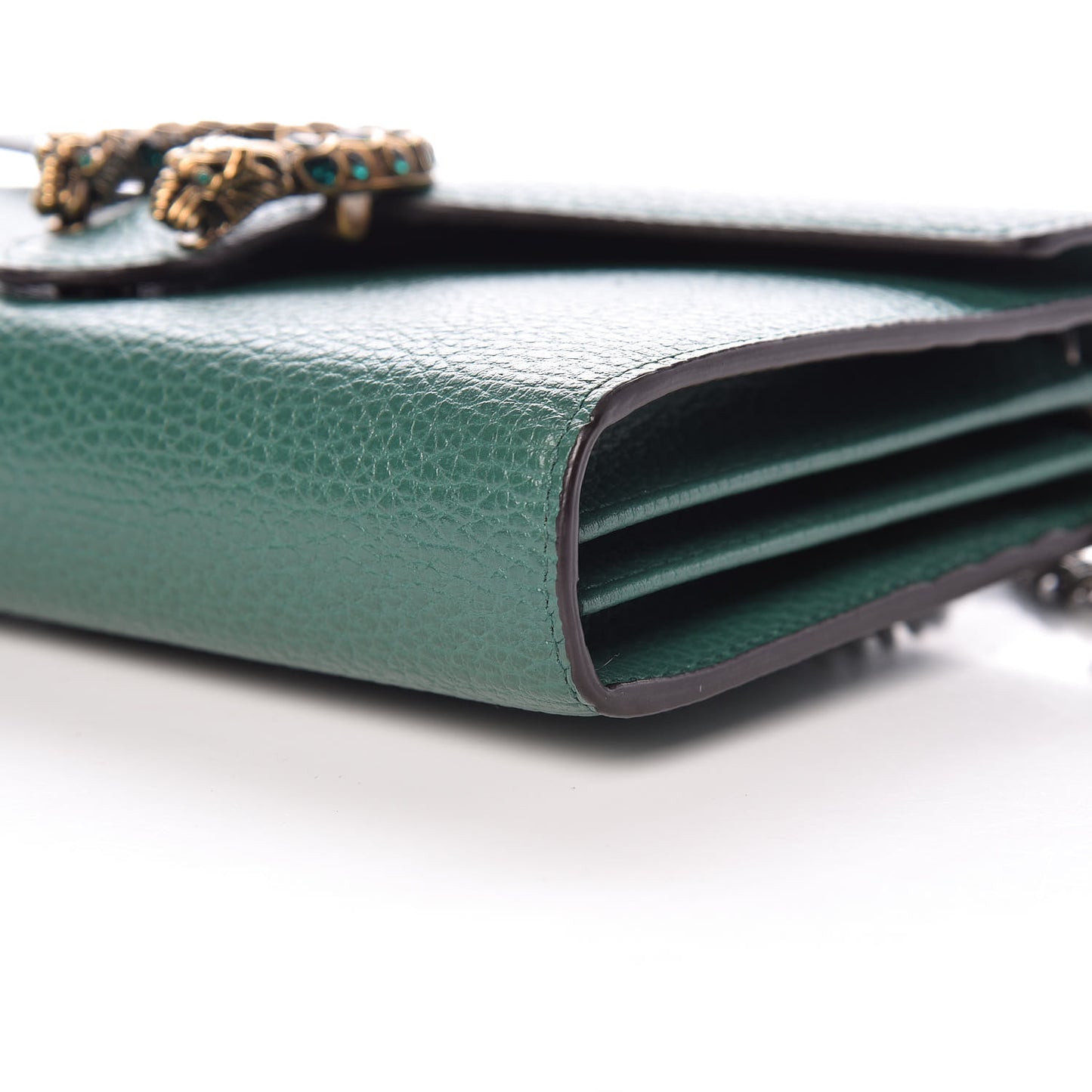 Calfskin Mini Dionysus Chain Wallet Emerald