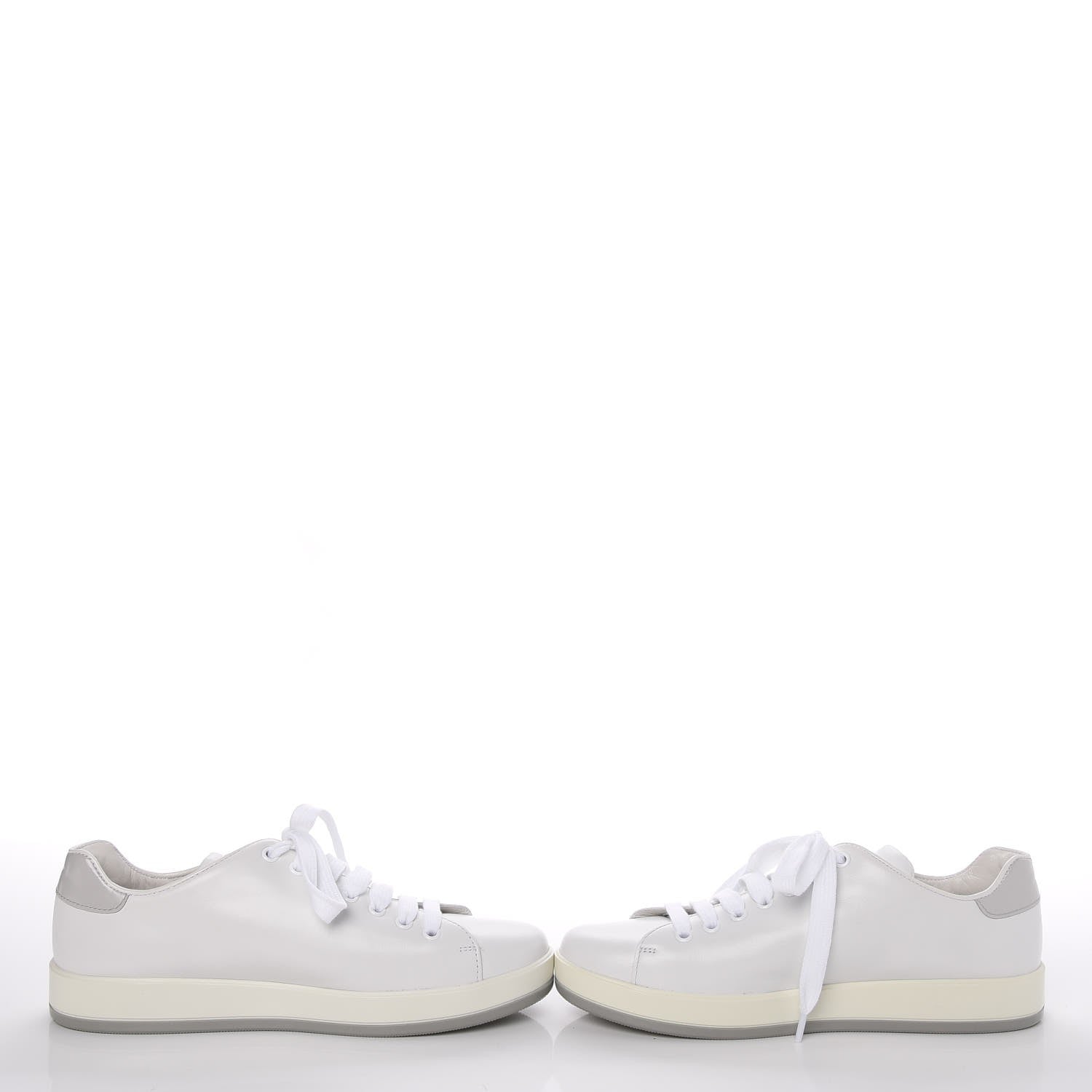 Prada Vitello Soft Low Top 30mm Sneakers 39 White 5 of 11