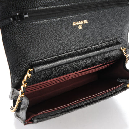Chanel Caviar Quilted Wallet On Chain WOC Black 5 of 8