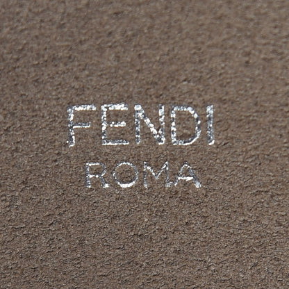 Fendi Vitello Vienna Enamel F is Fendi Shopping Tote Black Cherry Taupe 8 of 13