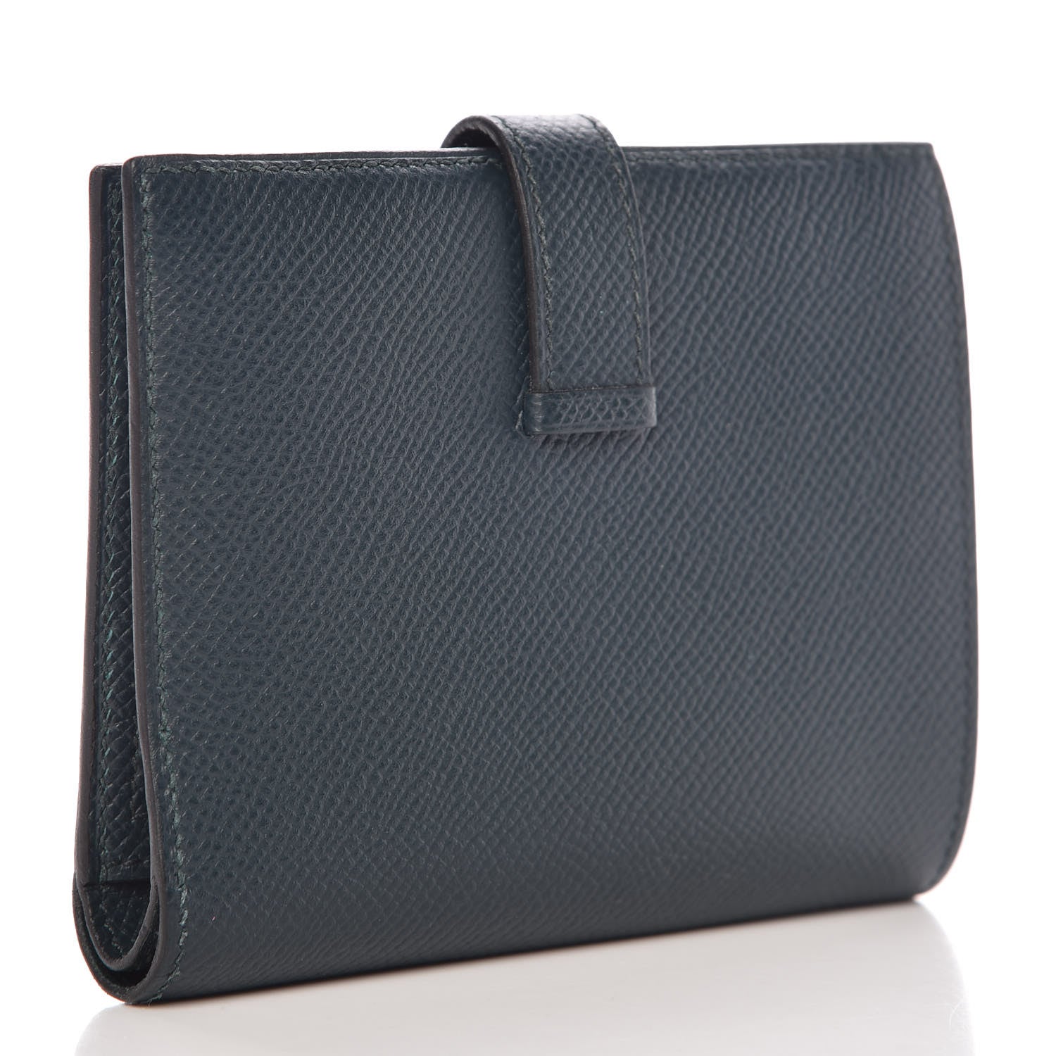 Hermes Epsom Bearn Compact Wallet Vert Cypress 3 of 8