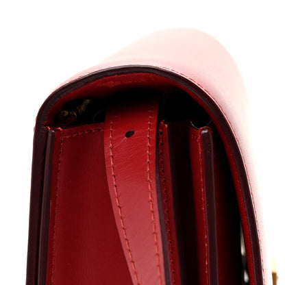 Celine Box Calfskin Medium Classic Box Flap Bag Red 12 of 14