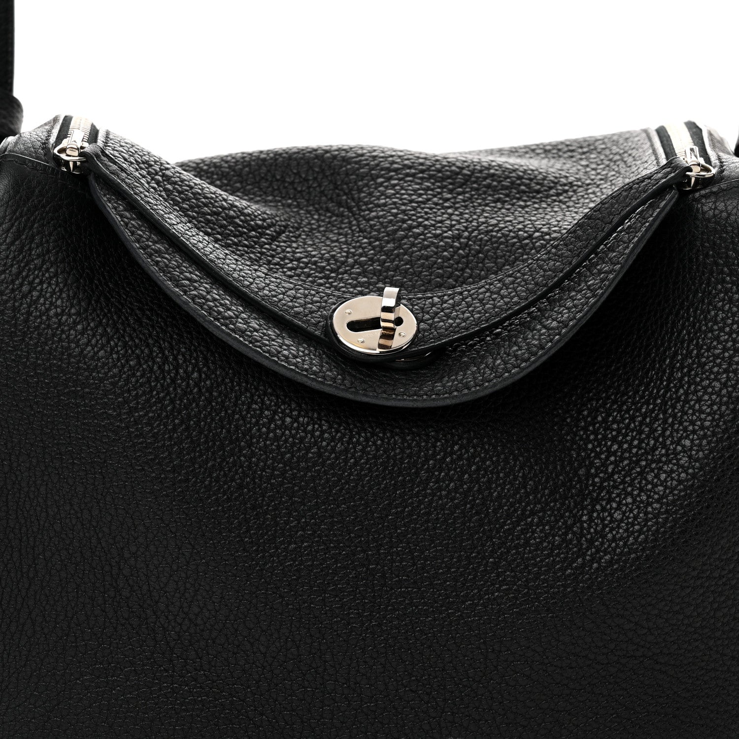 Hermes Taurillon Clemence Lindy 30 Black 8 of 16
