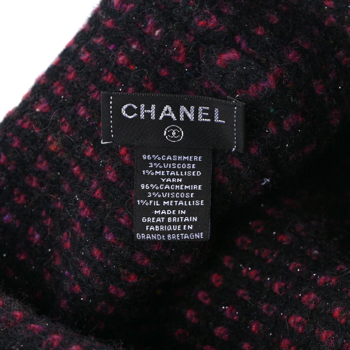 Cashmere CC Beanie Hat Pink Multicolor