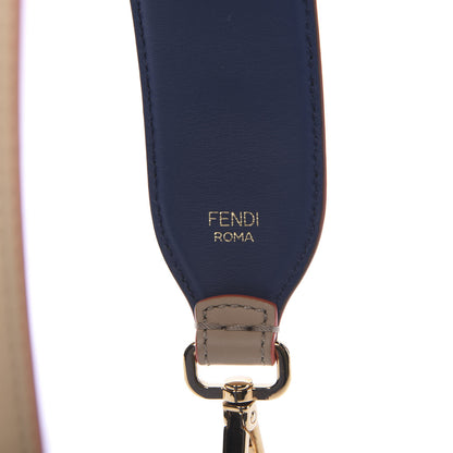 Fendi Vitello Century Plexiglass Bi-Color Studded Strap You Amido Blu Scuro 3 of 5