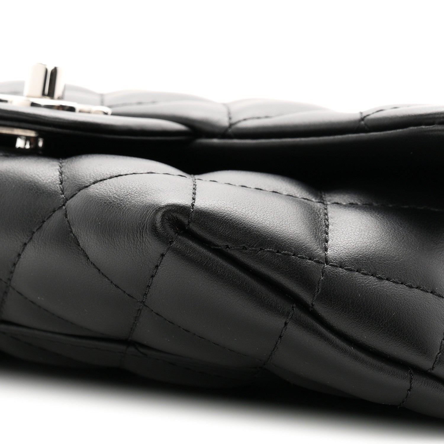 Chanel Calfskin Quilted CC Uniform Flap Belt Bag Black 11 of 11
