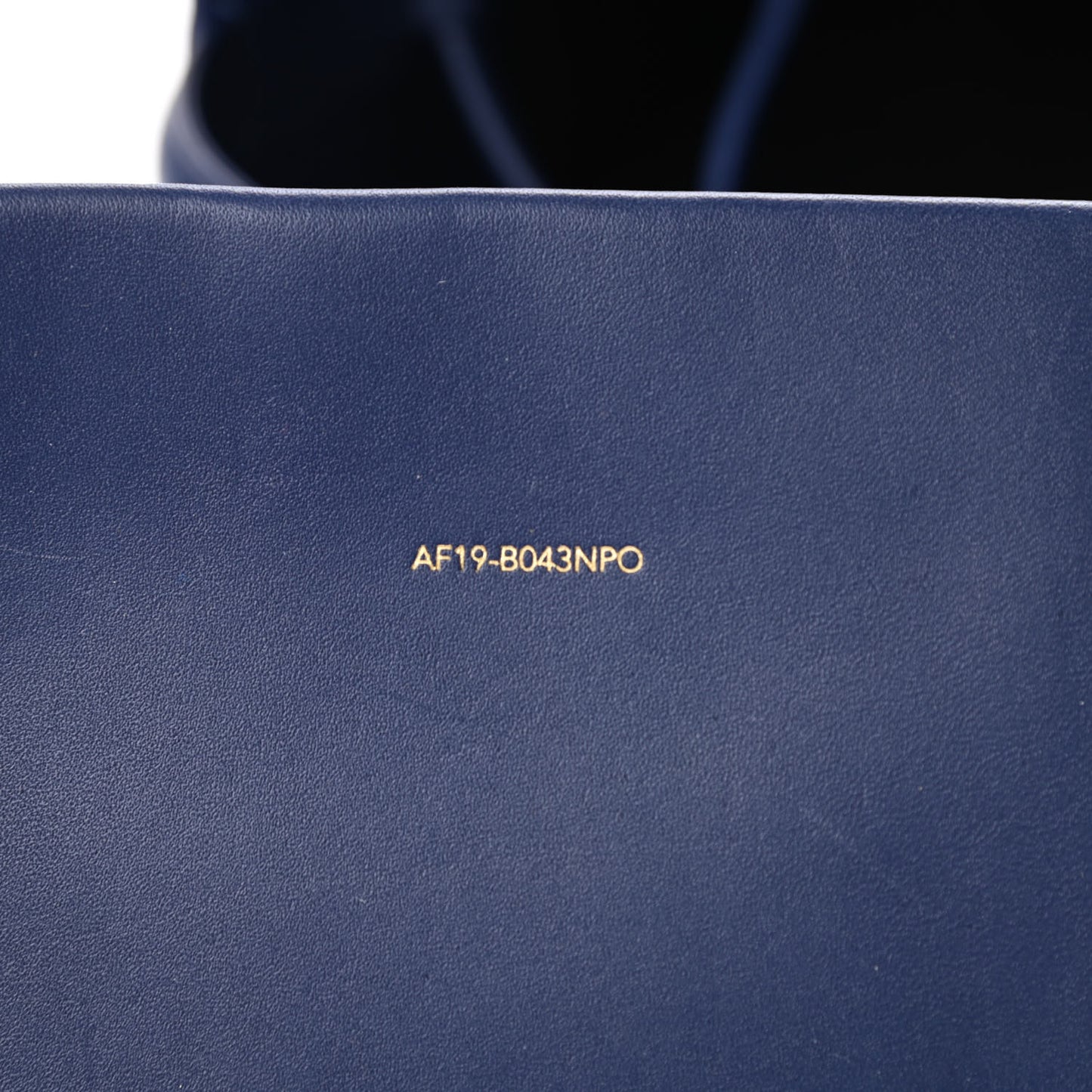 Smooth Calfskin Small Soleil Bucket Bag Midnight Blue