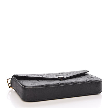 Louis Vuitton Empreinte Pochette Felicie Chain Wallet Black 5 of 12