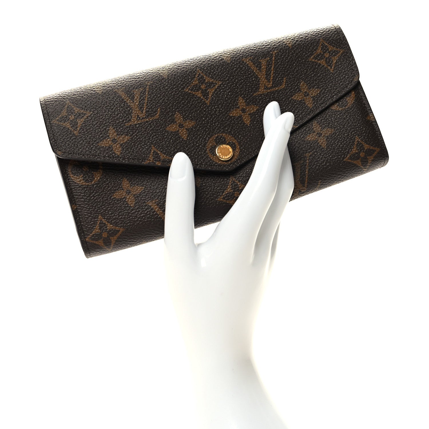 Louis Vuitton Monogram Sarah Wallet NM Coquelicot 2 of 9