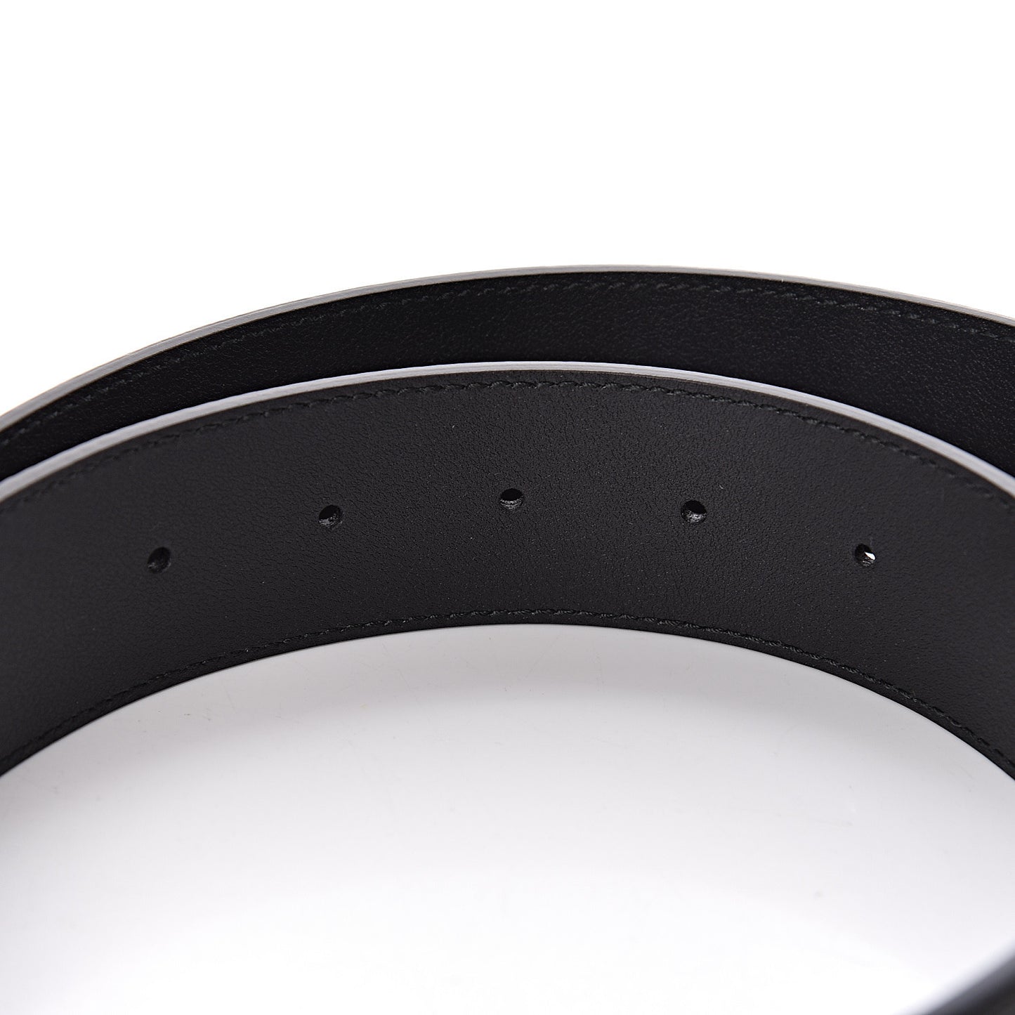 Textured Calfskin Double G 40mm Belt 80 32 Black